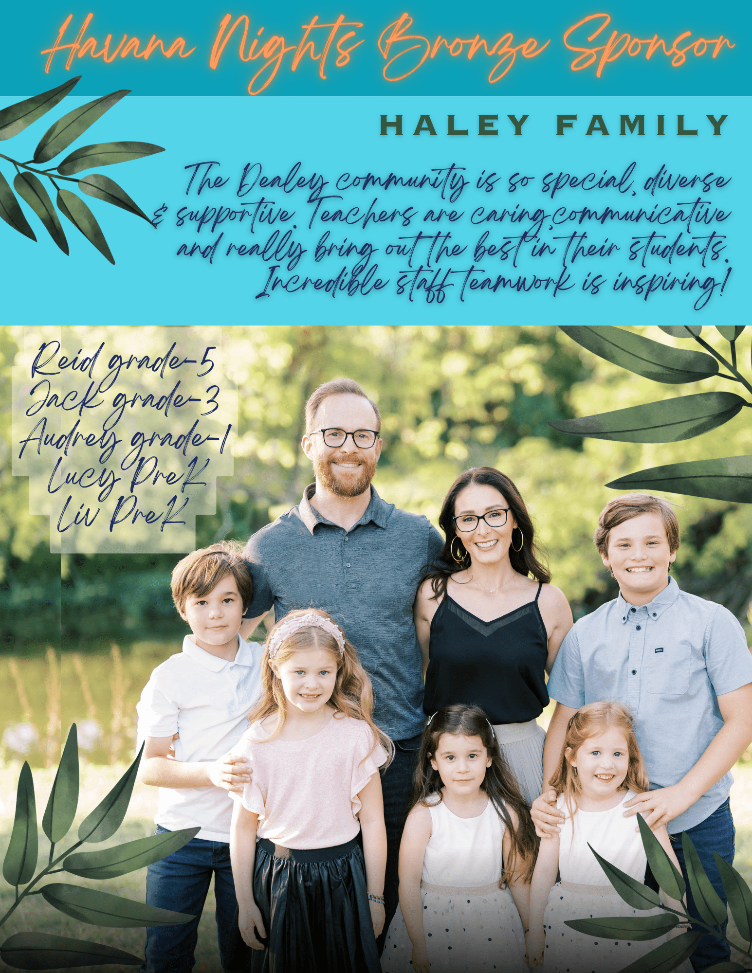 Sponsor - bronze - Haley Family