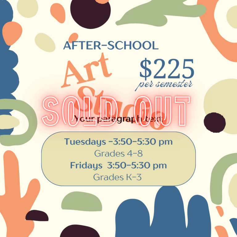 Art Class Fall 2025 Registration Closed